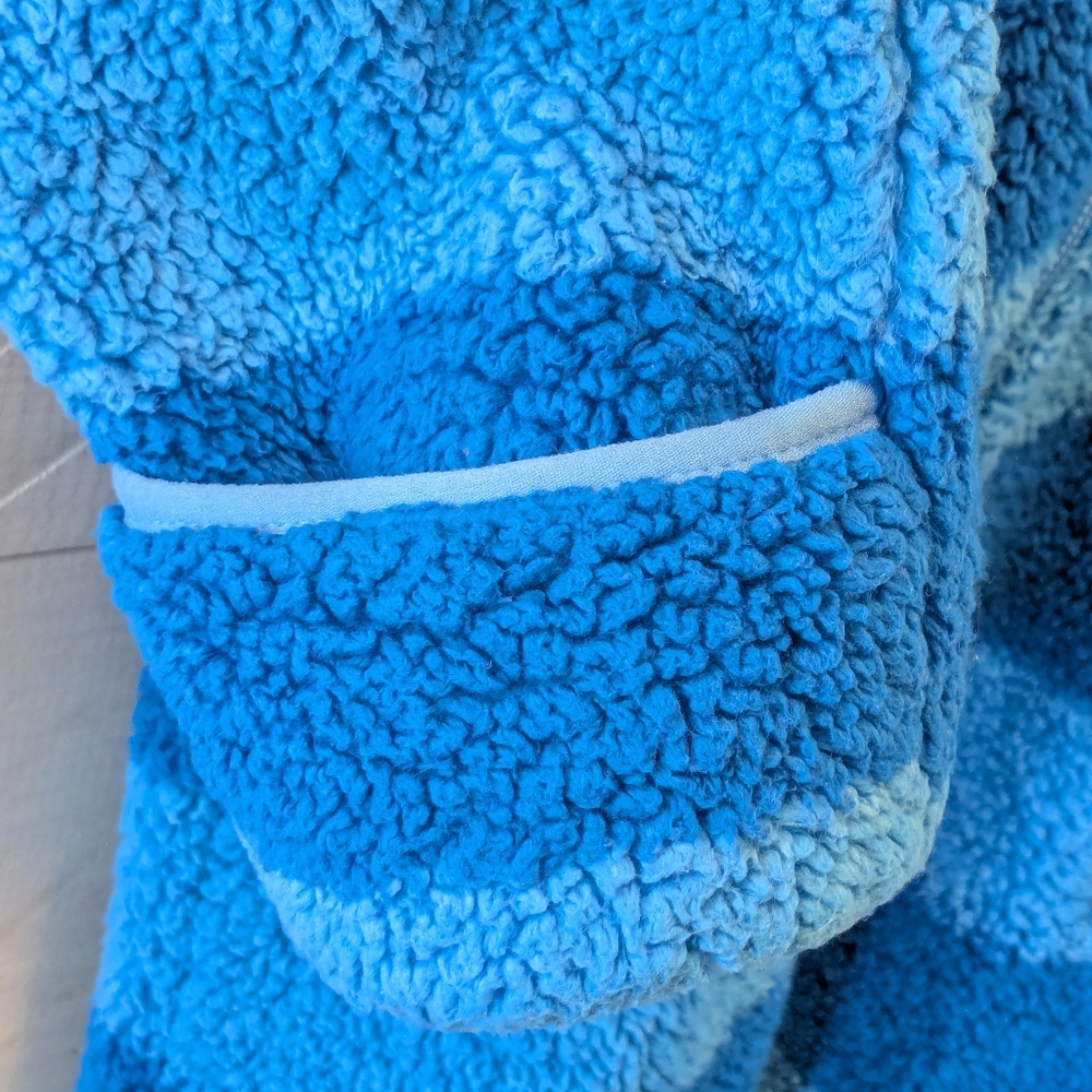 🐻‍❄️ L.L. Bean Bunting Baby Boy Cozy Blue Striped Bear; Size: 3-6 Months - Picture 7 of 12